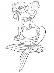 The Little Mermaid coloring page 20 - Free printable