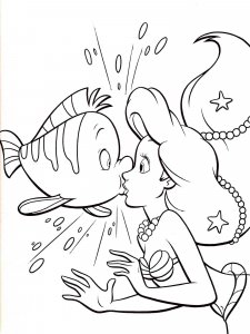 The Little Mermaid coloring page 24 - Free printable