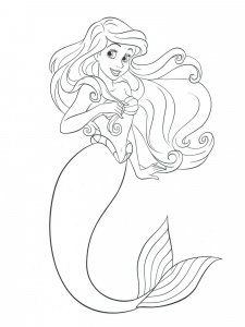 The Little Mermaid coloring page 3 - Free printable