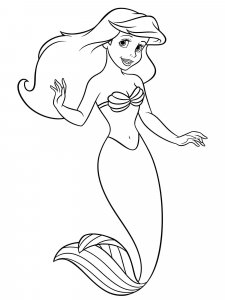 The Little Mermaid coloring page 38 - Free printable