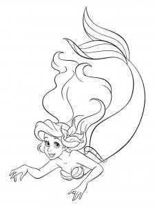 The Little Mermaid coloring page 40 - Free printable