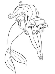 The Little Mermaid coloring page 42 - Free printable