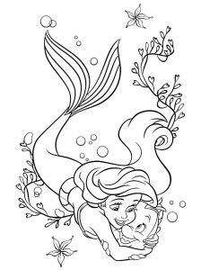 The Little Mermaid coloring page 48 - Free printable