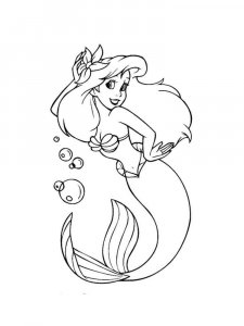 The Little Mermaid coloring page 49 - Free printable