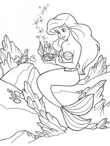 The Little Mermaid coloring page 55 - Free printable