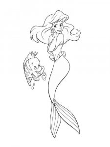 The Little Mermaid coloring page 6 - Free printable