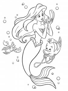 The Little Mermaid coloring page 8 - Free printable