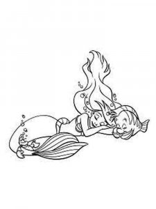 The Little Mermaid coloring page 77 - Free printable