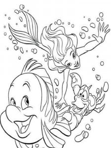 The Little Mermaid coloring page 62 - Free printable