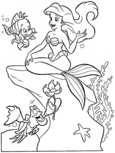 The Little Mermaid coloring page 80 - Free printable
