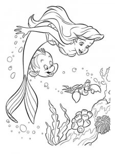The Little Mermaid coloring page 89 - Free printable