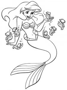 The Little Mermaid coloring page 63 - Free printable
