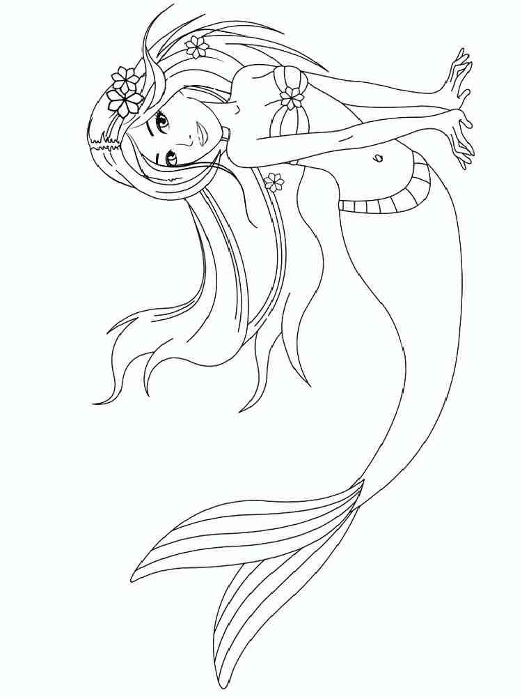 Mermaid Printable Coloring