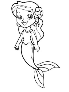 Mermaid coloring page 12 - Free printable