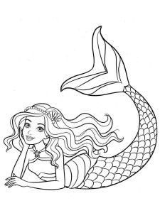 Mermaid coloring page 28 - Free printable