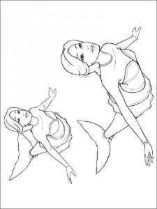 Mermaid coloring page 41 - Free printable