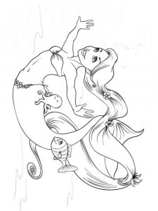 Mermaid coloring page 42 - Free printable