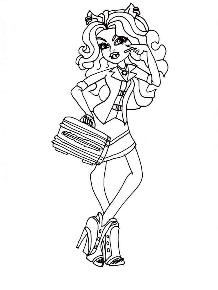 Monster High Coloring Pages Download And Print Monster High