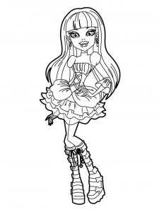Monster High coloring page 1 - Free printable
