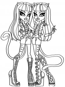 Monster High coloring page 16 - Free printable