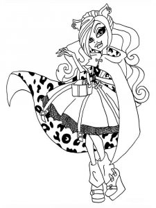 Monster High coloring page 23 - Free printable