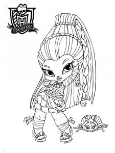 Monster High coloring page 3 - Free printable