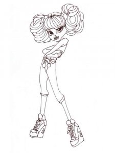 Monster High coloring page 4 - Free printable