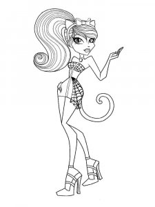 Monster High coloring page 55 - Free printable