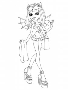 Monster High coloring page 63 - Free printable