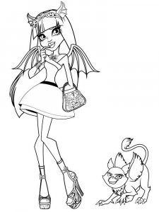 Monster High coloring page 66 - Free printable
