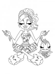 Monster High coloring page 68 - Free printable