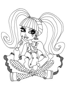 Monster High coloring page 69 - Free printable