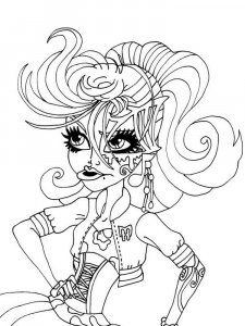 Monster High coloring page 9 - Free printable