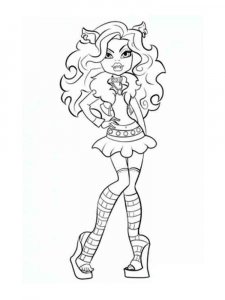 Monster High coloring page 92 - Free printable