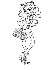 Monster High coloring page 82 - Free printable