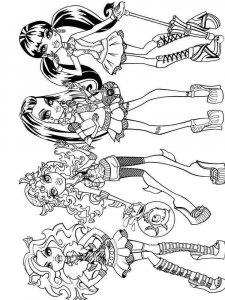 Monster High coloring page 103 - Free printable