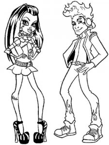 Monster High coloring page 104 - Free printable