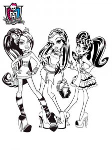 Monster High coloring page 83 - Free printable