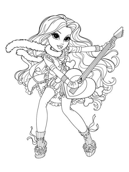 Moxie coloring pages