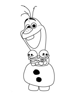 Olaf coloring page 27 - Free printable