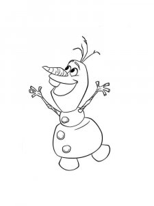 Olaf coloring page 1 - Free printable