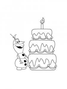 Olaf coloring page 10 - Free printable