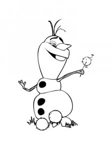 Olaf coloring page 11 - Free printable