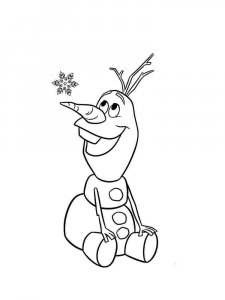 Olaf coloring page 16 - Free printable