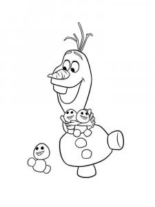 Olaf coloring page 21 - Free printable
