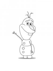 Olaf coloring page 24 - Free printable