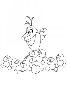 Olaf coloring page 25 - Free printable