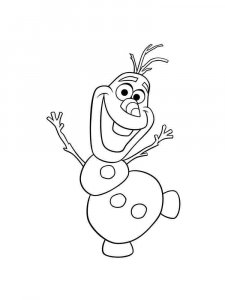 Olaf coloring page 26 - Free printable