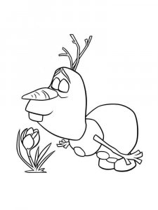 Olaf coloring page 4 - Free printable