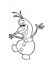 Olaf coloring page 6 - Free printable